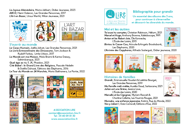 Biblio 3 6 ans association LIRE