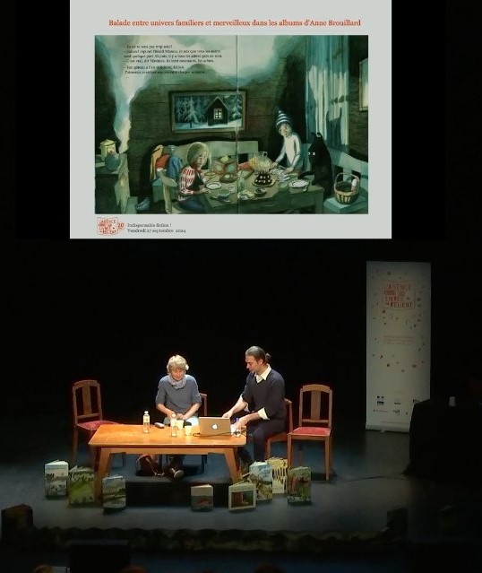 Frédéric Boyer et Anne Brouillard lors des 20 ans de l'agence quand les livres relient