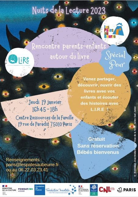 Nuits de la lecture 2023, Rencontre parents-enfants au centre ...